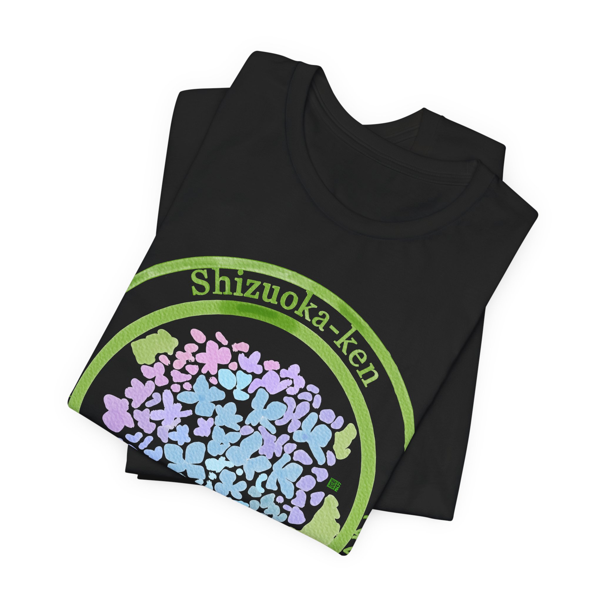 7 Shizuoka Hydrangea Park Stamp seal T‑Shirt 下田公園の紫陽花 - Image 7